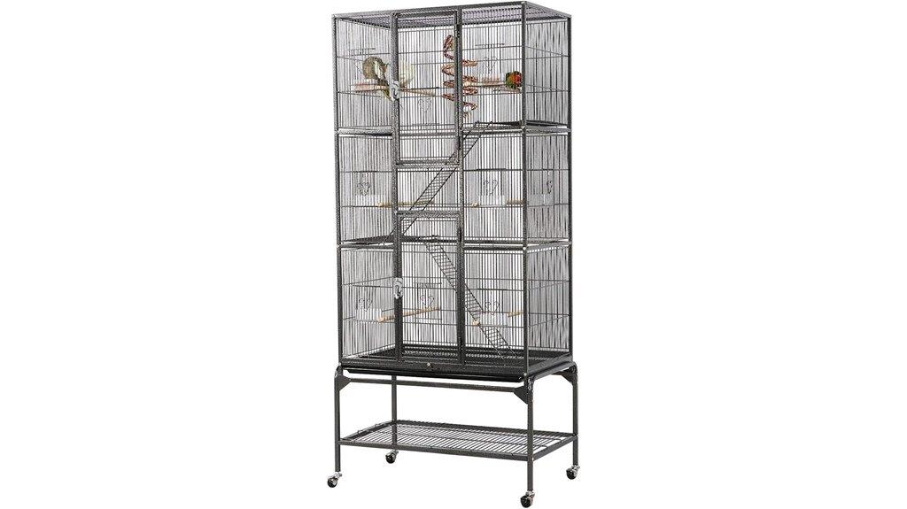 large metal parrot cage