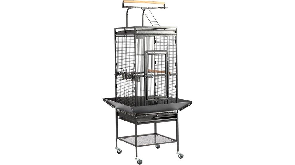large wrought iron cage