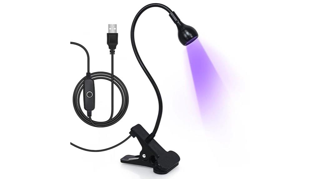 led nail dryer with gooseneck