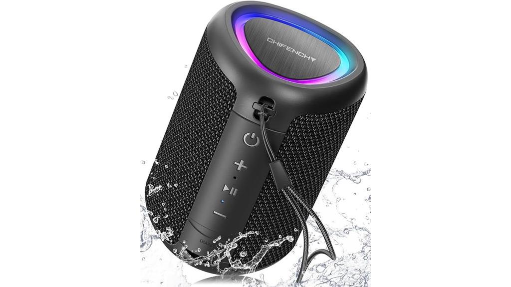 lighted waterproof bluetooth speaker