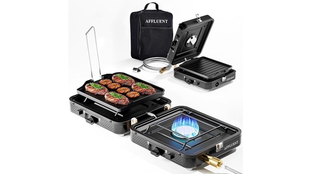 luxury two burner propane stove