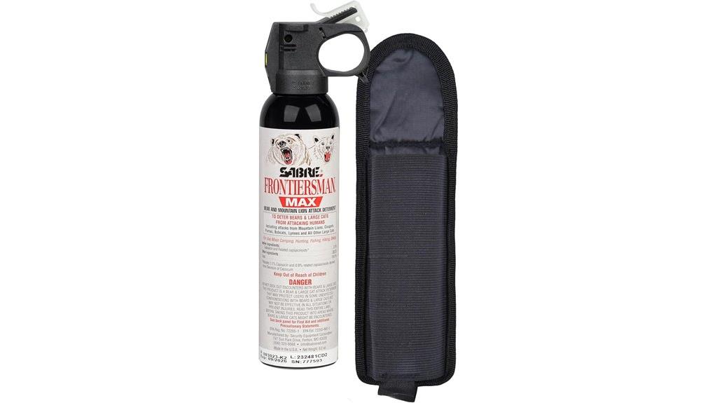 maximum bear spray capacity