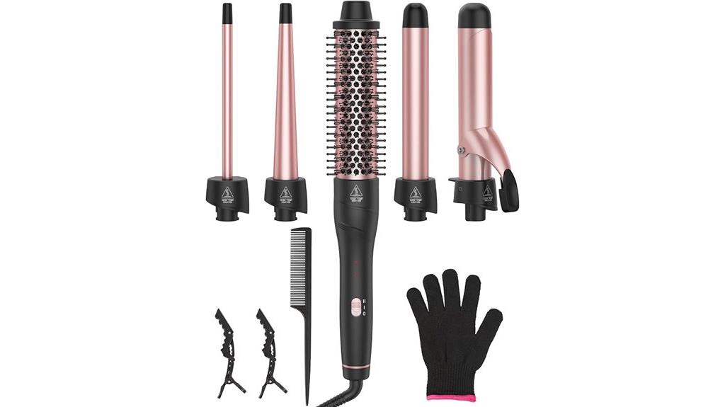 multi attachment curling iron set