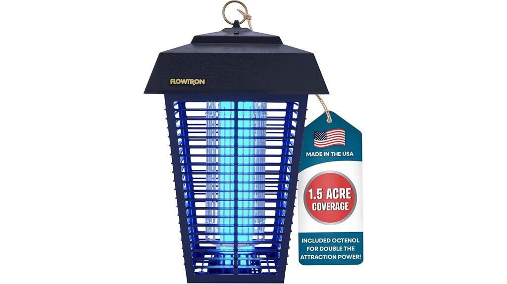 outdoor bug zapper coverage