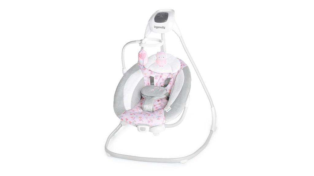 pink cassidy baby swing