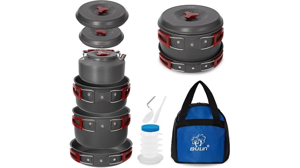 portable camping cookware set