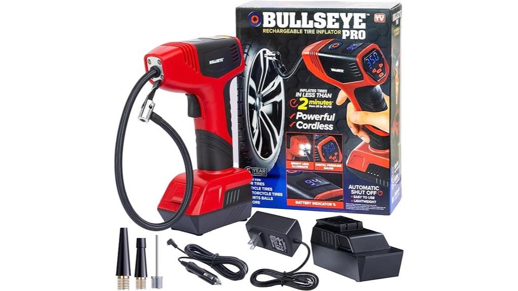 portable tire inflator gauge