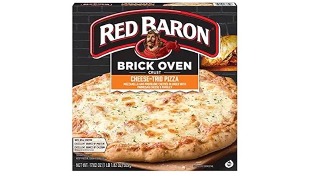 red baron pizza cheese trio