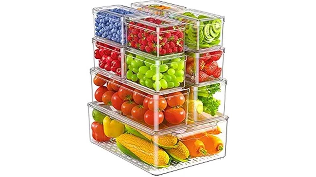 refrigerator fruit vegetable bins