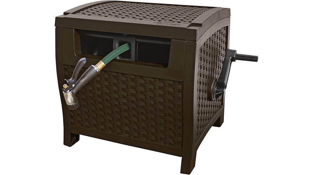 resin hose hideaway storage