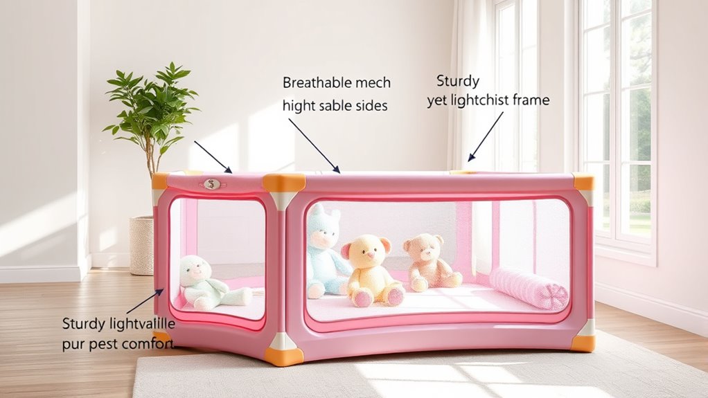 safe breathable portable playpen