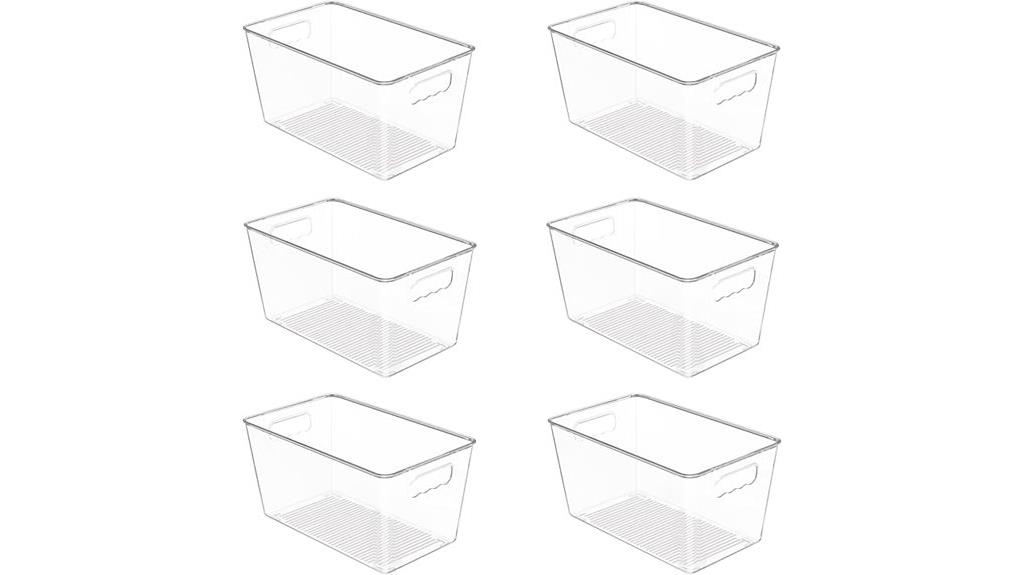 six pack pantry storage bins