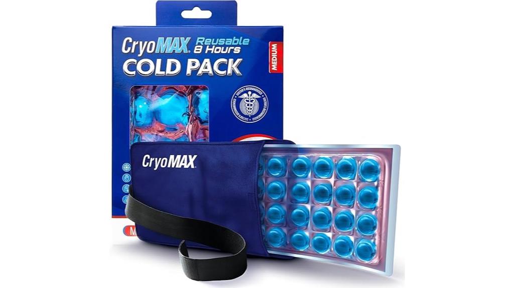 six reusable cold packs