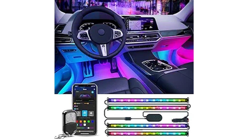 smart rgbic interior car lights