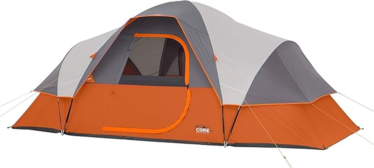 spacious family camping tent
