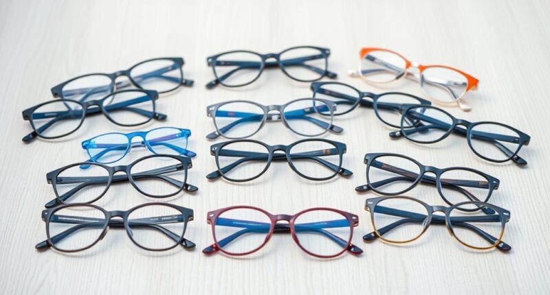 stylish blue light glasses