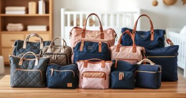stylish functional diaper bags