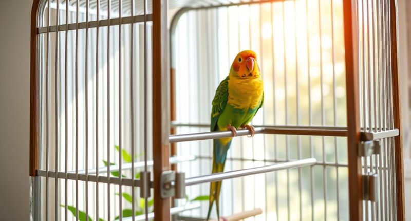 stylish safe bird cages