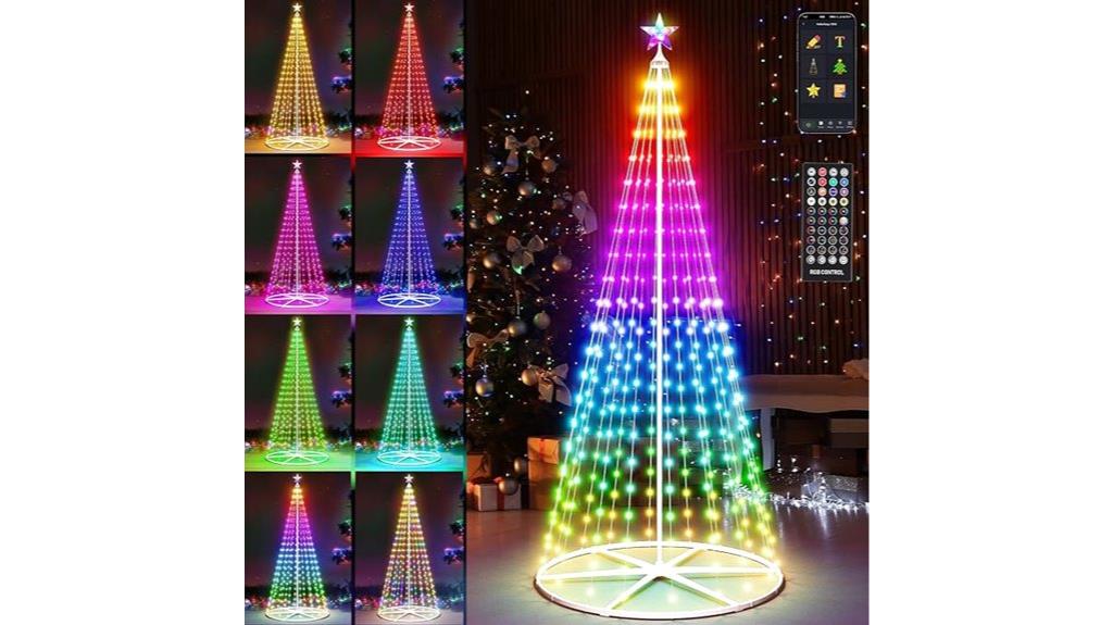 tall app controlled christmas tree