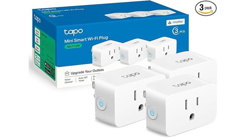 three pack mini smart plugs