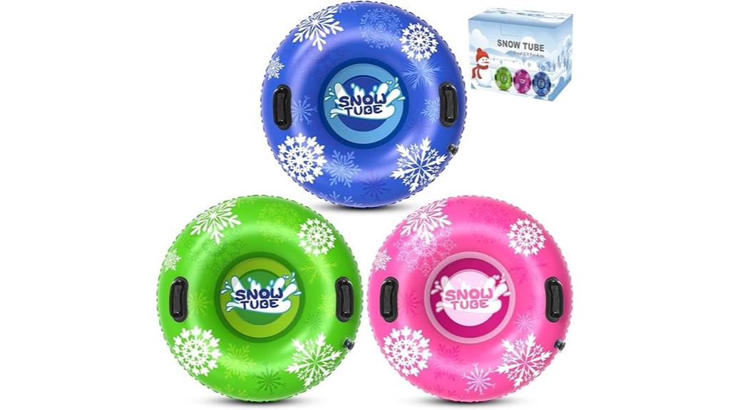 triple inflatable snow tubes