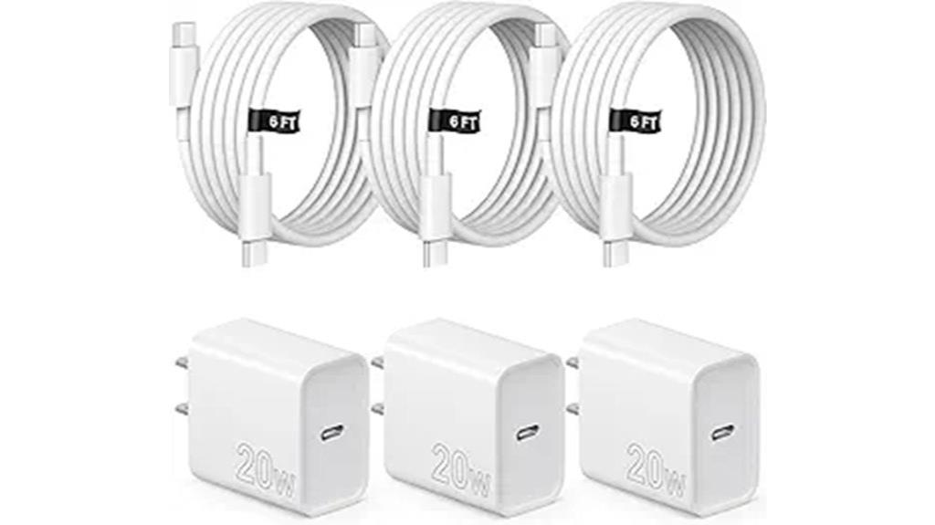 triple usb c wall chargers