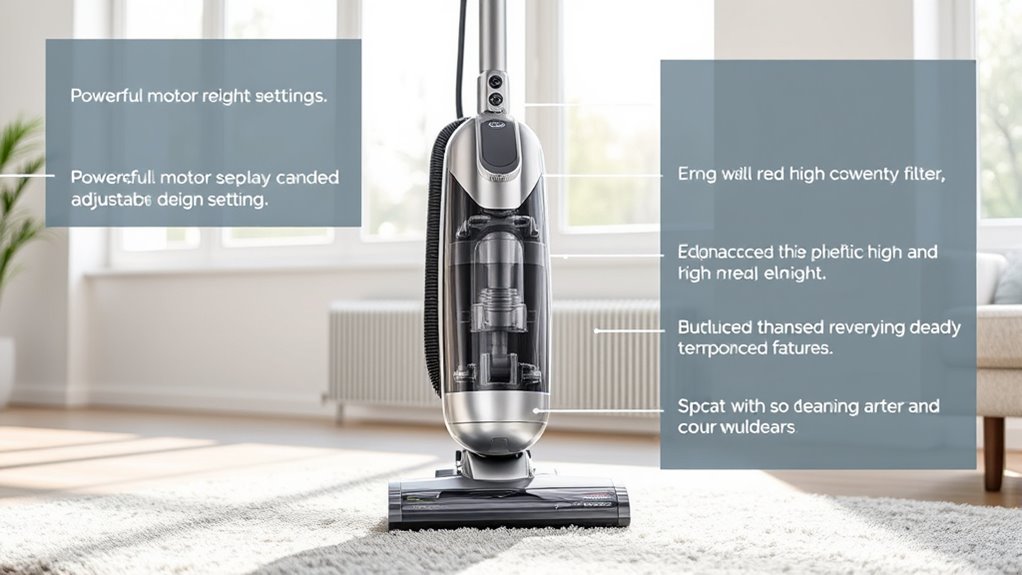 vacuum features for efficient cleaning