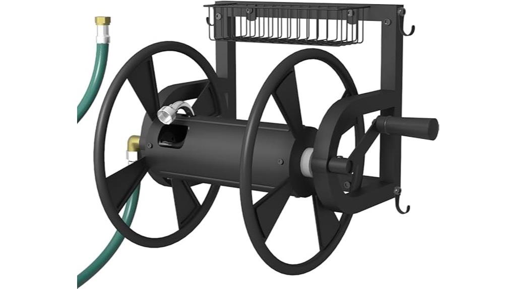 wall mounted hose reel