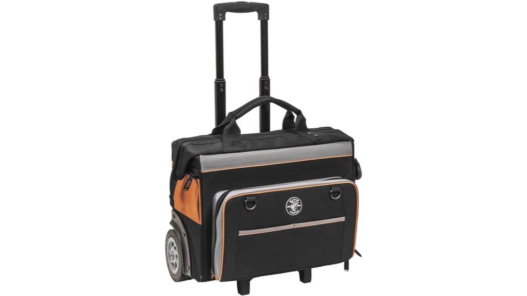 water resistant tool bag with wheels