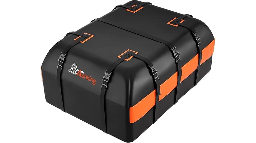 waterproof 21 cu ft roof carrier