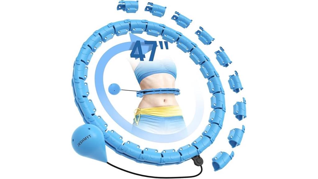weighted 47 inch exercise hoop