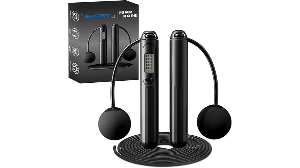 weighted jump rope with lcd