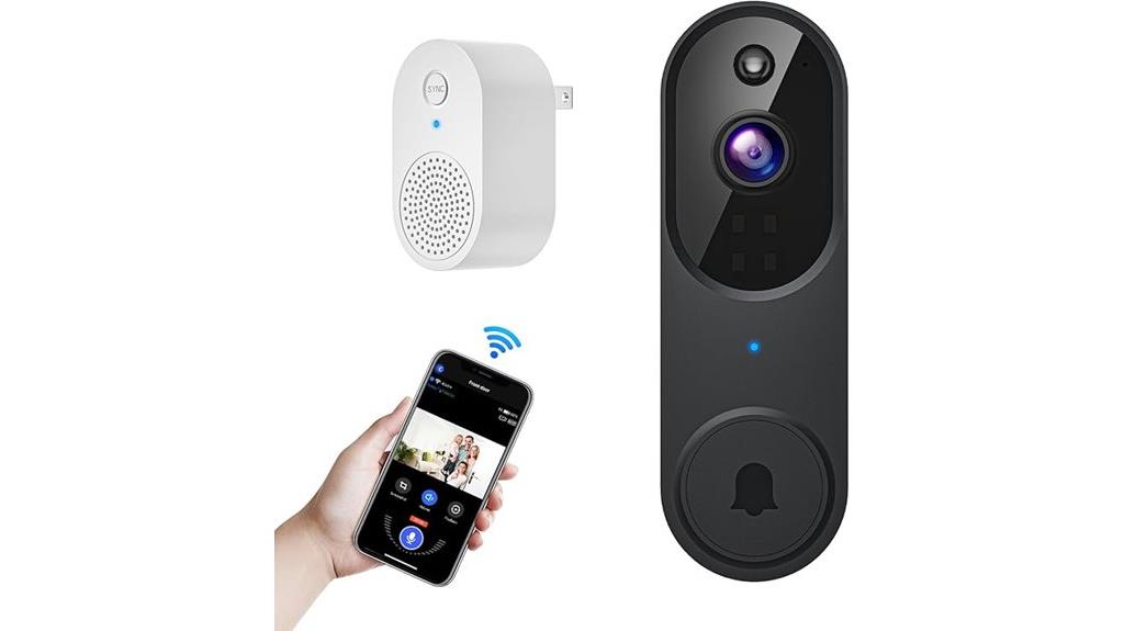 wi fi doorbell with night vision