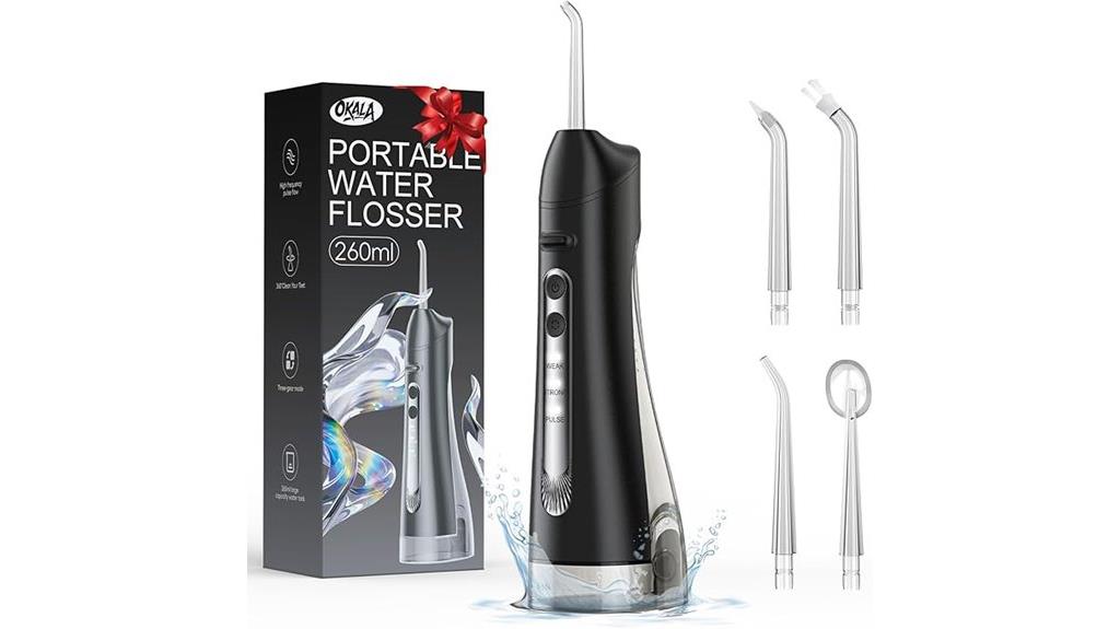 wireless black water flosser