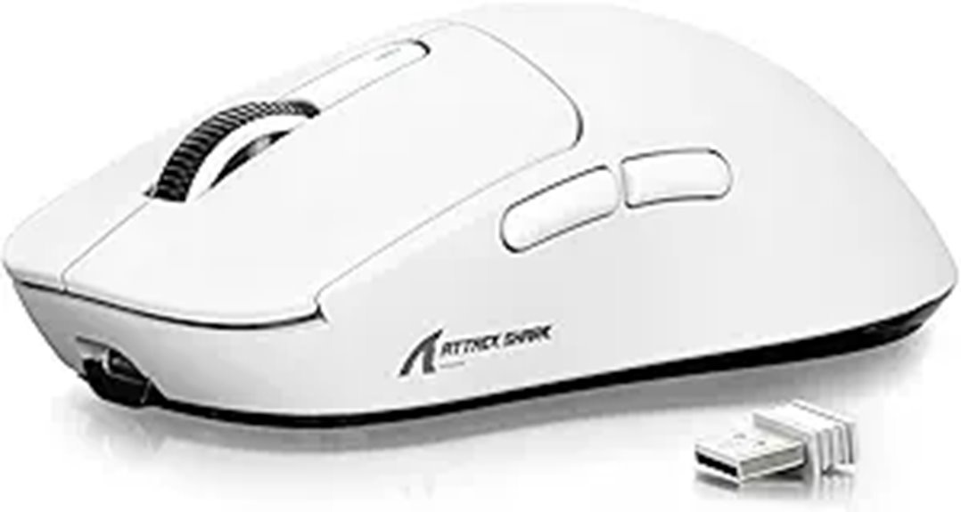 wireless gaming mouse with shark