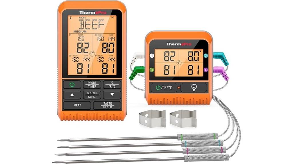 wireless meat cooking thermometer