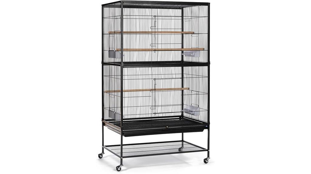 wrought iron flight cage