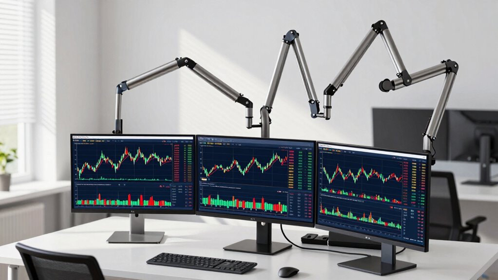 adjustable ergonomic monitor setup