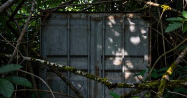 camouflage metal backup storage