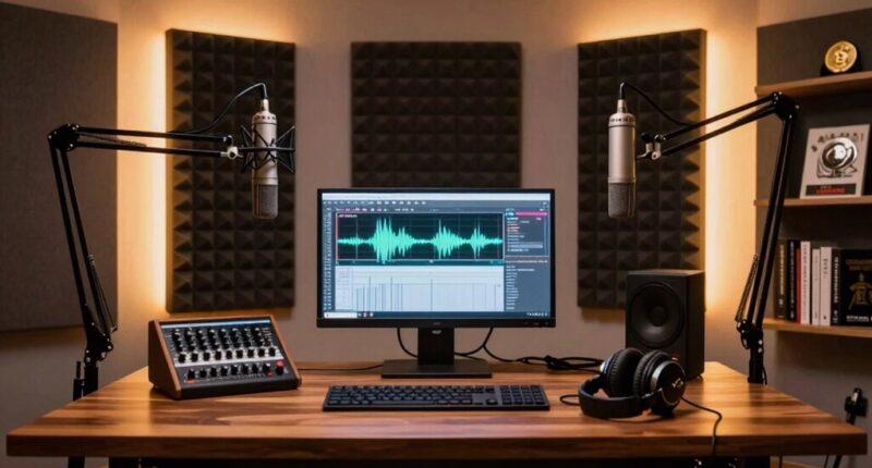 crypto podcast studio upgrade