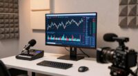 efficient talking head finance studio
