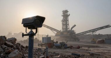 mining site outdoor surveillance