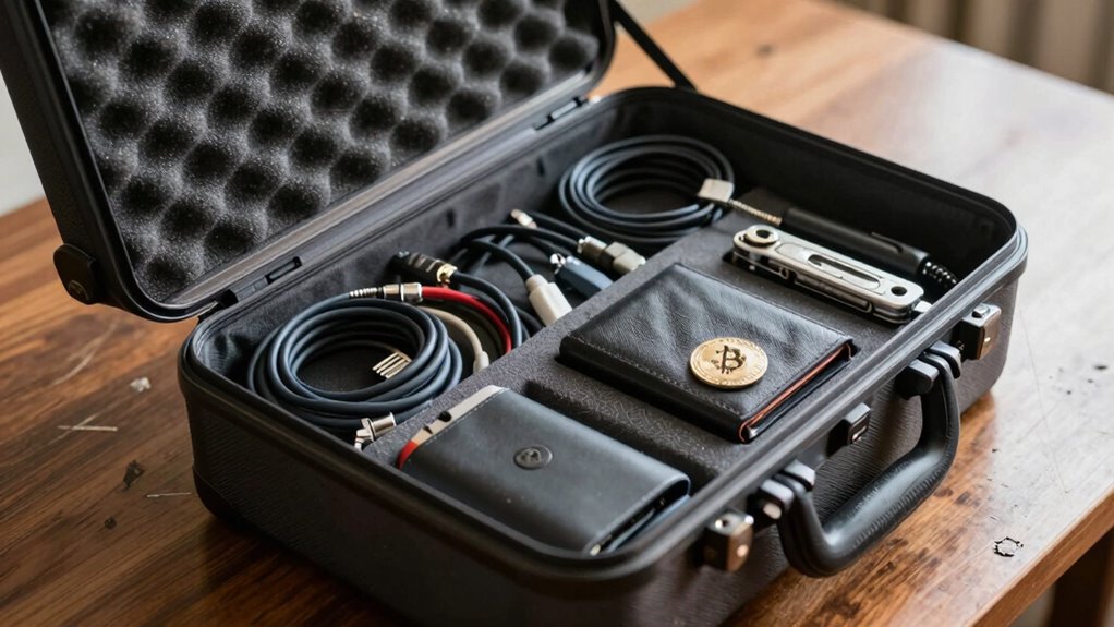 secure durable travel crypto case