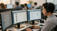 Customer service + BPO. The operational-scale displacement.