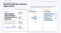 Rebrandable client delivery dashboard for AI agencies